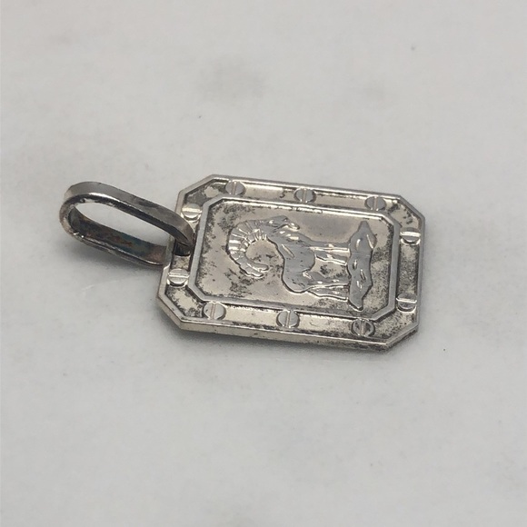 Aries sterling silver 925 vintage pendant‎ charm - Picture 3 of 4